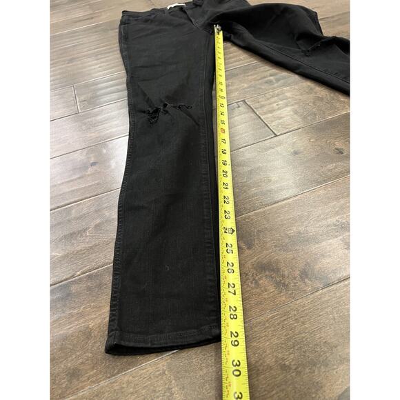 Madewell Black Womens Distressed Roadtripper Denim Skinny Jeans Size 28 - Picture 10 of 12